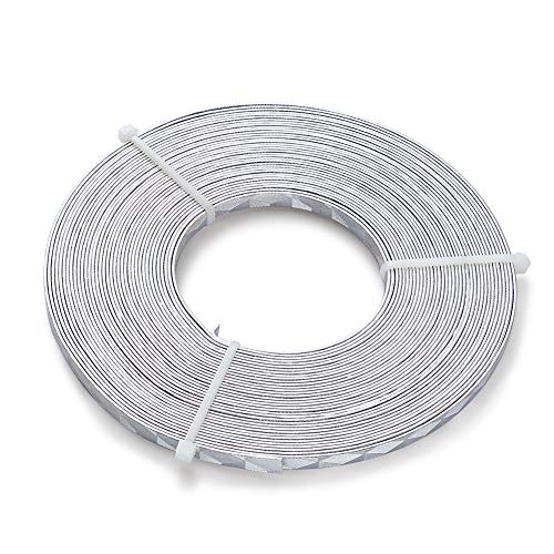 32.8ft 5mm Silver Aluminum Metal Craft Wire for Jewelry making