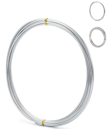 Aluminum Crafting Wire, 3mm, 32.5ft, Bendable, Sculpting