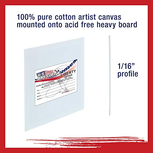12-pack US Art Supply 12x12 Canvas Panels