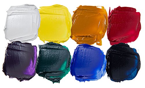 ZenART Oil Paint Set - 8 Large 50ml Tubes
