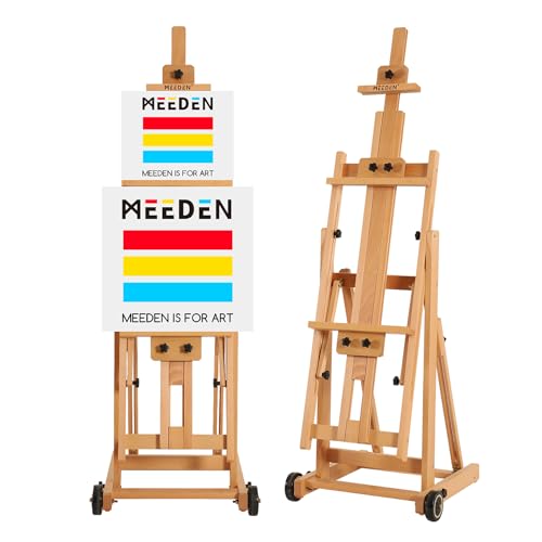 MEEDEN Adjustable Beech Wood Studio Easel - Holds 77