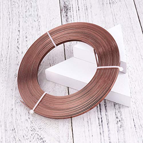 Camel 18 Gauge Flat Aluminum Wire for Jewelry Making