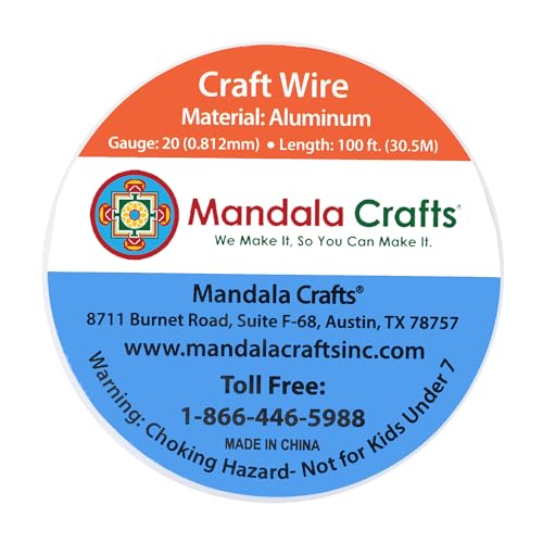 Anodized Aluminum Wire for Crafting, Jewelry, Sculpting (Copper)