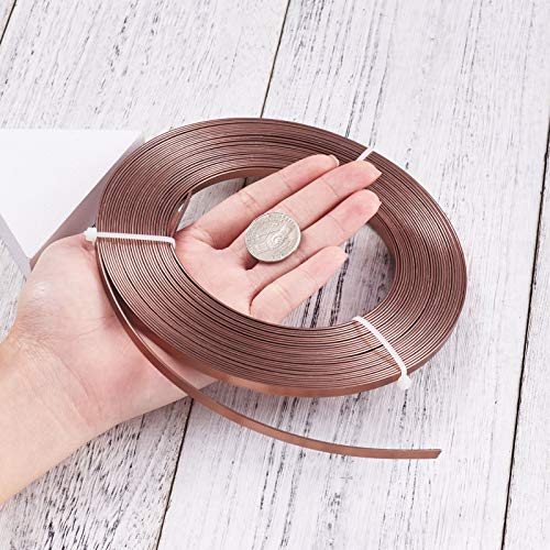 Camel 18 Gauge Flat Aluminum Wire for Jewelry Making