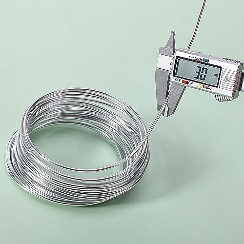 Aluminum Crafting Wire, 3mm, 32.5ft, Bendable, Sculpting