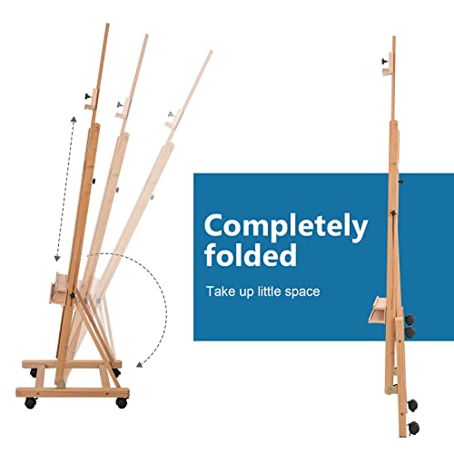 Somime Large H-Frame Studio Easel with Storage Tray