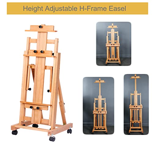 Studio H Frame Easel - Multi-Functional, Adjustable Beech Wood