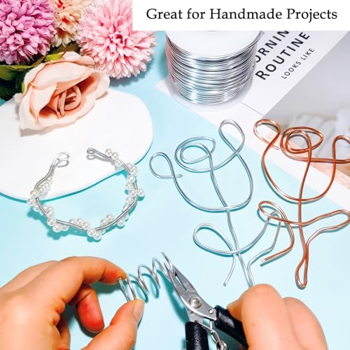 131ft Silver Aluminium Craft Wires 2mm Sculpting & Beading