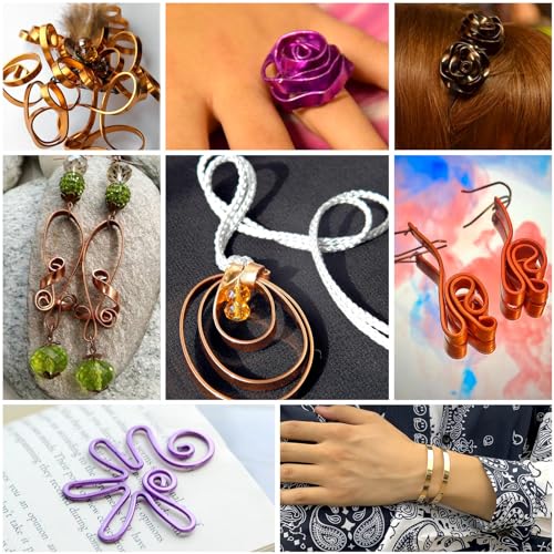 Camel 18 Gauge Flat Aluminum Wire for Jewelry Making