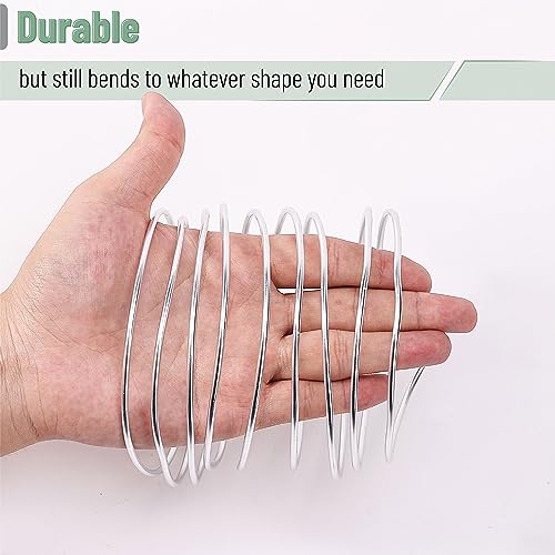 Aluminum Crafting Wire, 3mm, 32.5ft, Bendable, Sculpting