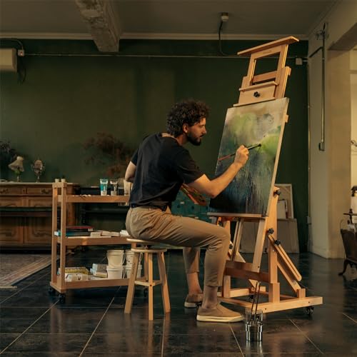 MEEDEN Large H-Frame Painting Easel - Artist Studio Stand