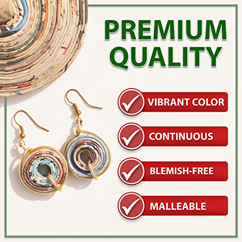 Anodized Aluminum Wire for Crafting, Jewelry, Sculpting (Copper)