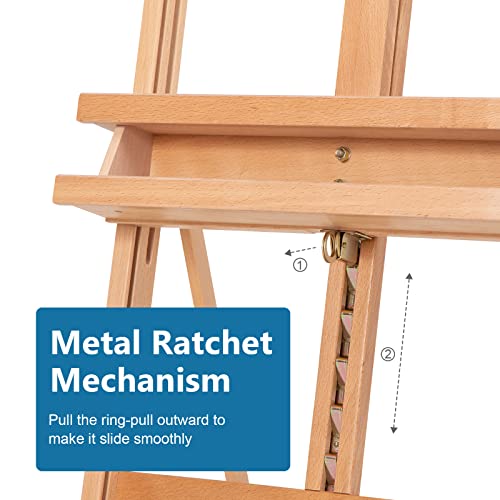 Somime Large H-Frame Studio Easel with Storage Tray