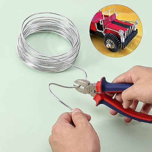 Aluminum Crafting Wire, 3mm, 32.5ft, Bendable, Sculpting