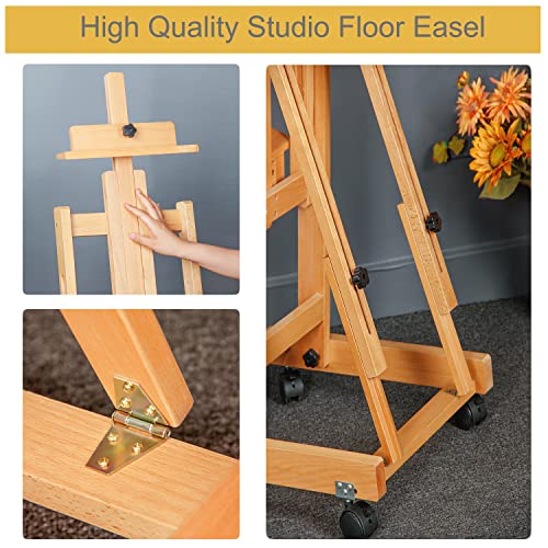 Studio H Frame Easel - Multi-Functional, Adjustable Beech Wood