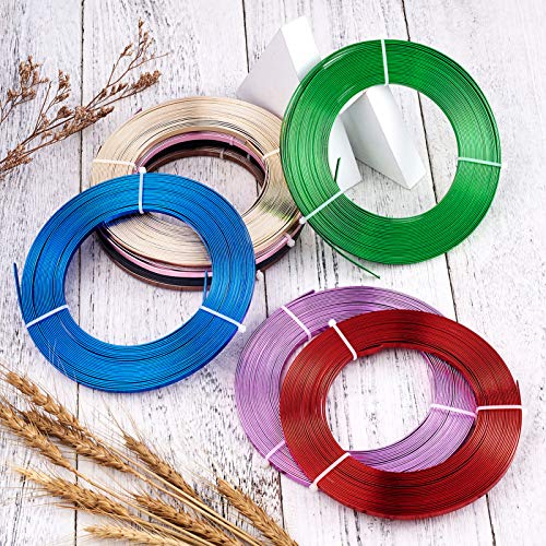 Camel 18 Gauge Flat Aluminum Wire for Jewelry Making