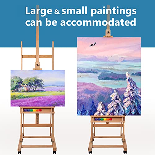 Somime Large H-Frame Studio Easel with Storage Tray