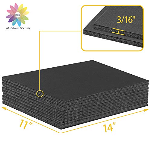 Acid Free Black Foam Boards, 11x14, 10 Sheets