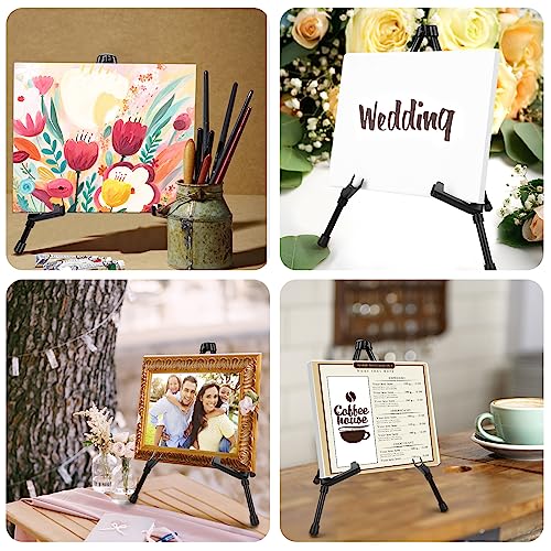 6 Pack Black Tabletop Easels for Artists and Events