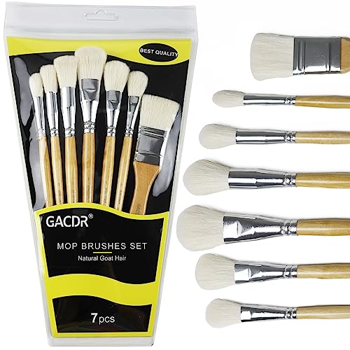 Versatile GACDR Gilding Brush Set - 7 Pieces