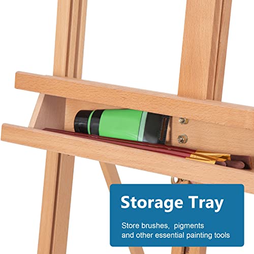 Somime Large H-Frame Studio Easel with Storage Tray