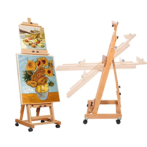 Studio H Frame Easel - Multi-Functional, Adjustable Beech Wood