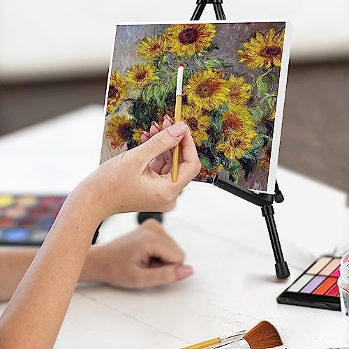 6 Pack Black Tabletop Easels for Artists and Events