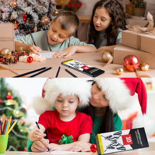 MARTCOLOR Charcoal Pencil Set for Drawing, 10 Pieces