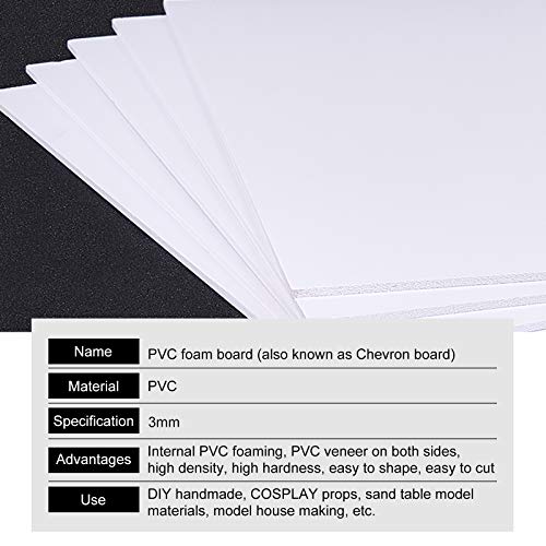 White Foam Boards for Crafting, Modeling, and Display