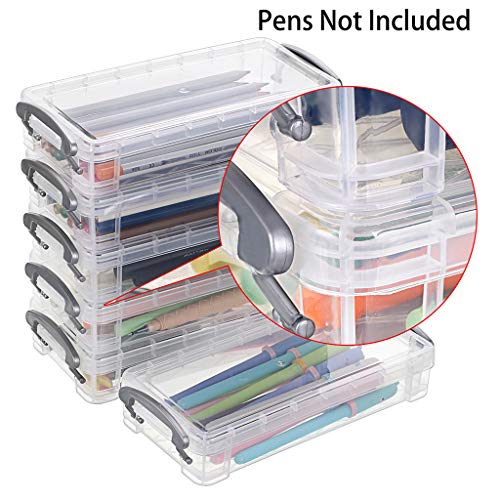 BTSKY Pencil Box, Office Supplies Storage Organizer (6 Pack)