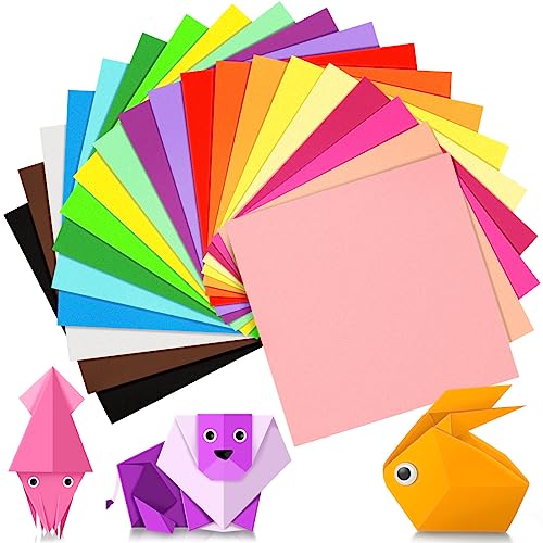 200 Sheets IOOLEEM Origami Paper, 20 Colors Square