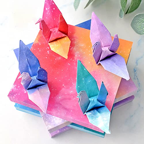 Starry Double-Sided Origami Paper Kit for DIY Crafts
