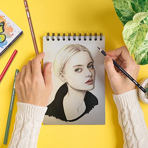 24 Color Colored Charcoal Pencils Set for Sketching
