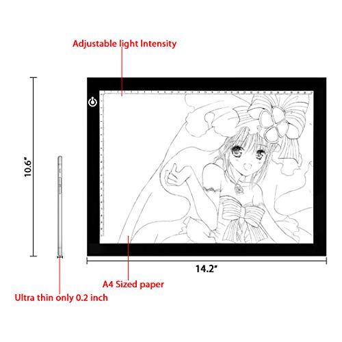 A4 LED Trace Light Pad for Art and Crafts