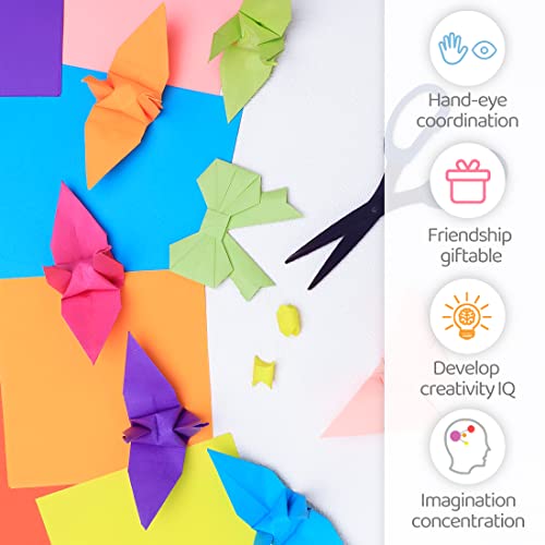 200 Sheets IOOLEEM Origami Paper, 20 Colors Square
