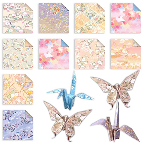 Japanese Origami Paper Kit - 50 Double-Sided Sheets