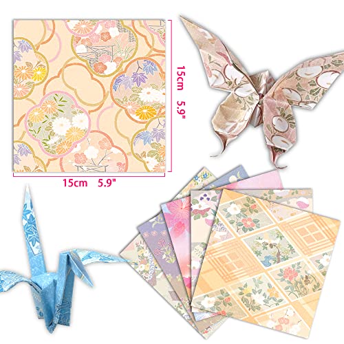 Japanese Origami Paper Kit - 50 Double-Sided Sheets