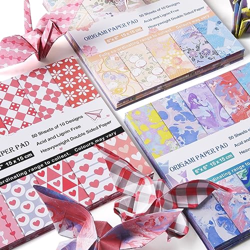 Patterned Double Sided Origami Scrapbook Cardstock