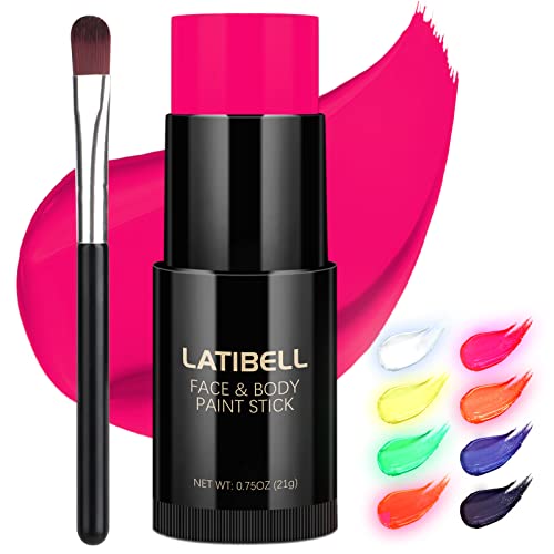 UV Blacklight Reactive Pink Face Paint Sticks - 0.75 oz