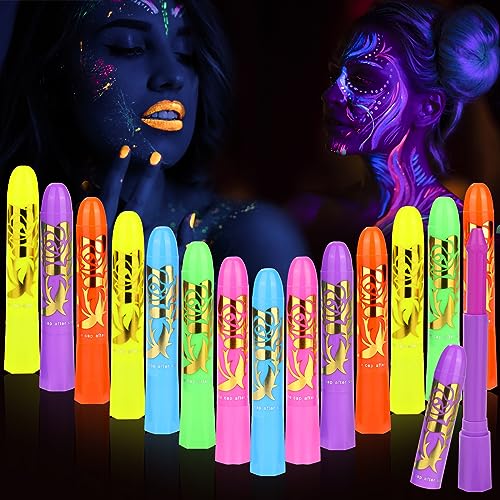 Glow in the Dark Body & Face Paint Stick Set