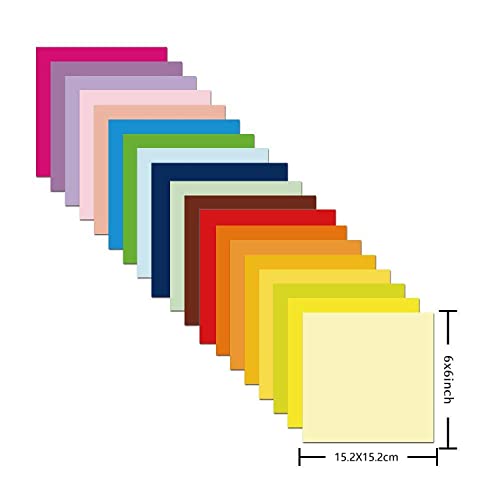 500 Sheets Origami Paper, 20 Vivid Colors, Double Sided