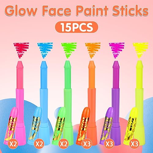 Glow in the Dark Body & Face Paint Stick Set