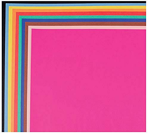 Assorted Color Railroad Board, 4-ply - Pack of 25