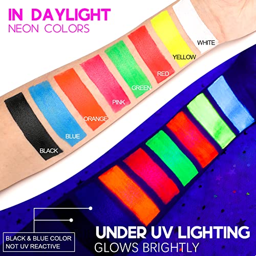 UV Blacklight Reactive Pink Face Paint Sticks - 0.75 oz