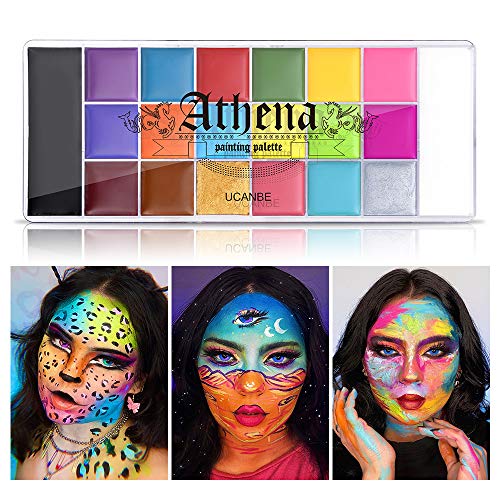 UCANBE Athena Body Paint Palette, Professional Halloween Makeup