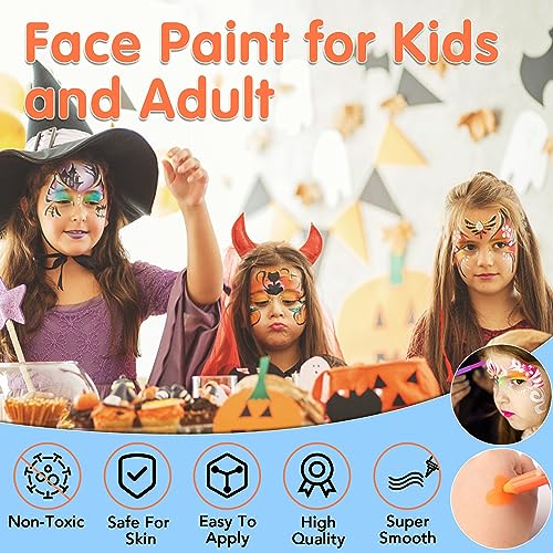 Glow in the Dark Body & Face Paint Stick Set