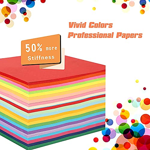 500 Sheets of 6 Inch Square Origami Paper - 20 Colors