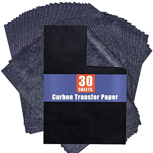 PSLER 30 Pcs Black Graphite Tracing Paper - A4