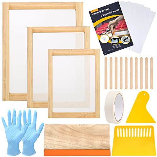 Pllieay Screen Printing Starter Kit - 24 Piece Set
