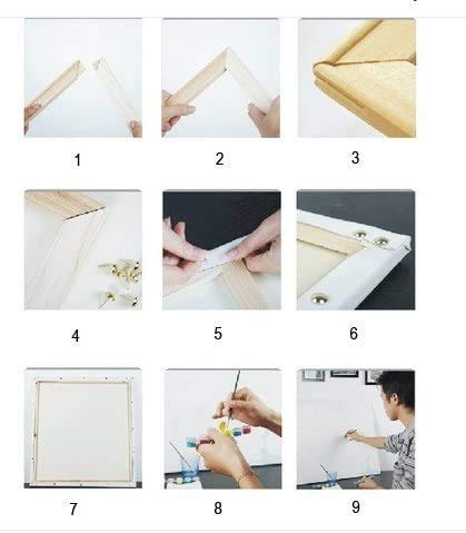 MingSH Wooden Frame for Oil Paintings, 16x20 inch